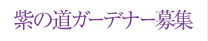 紫の道ガーデナー募集